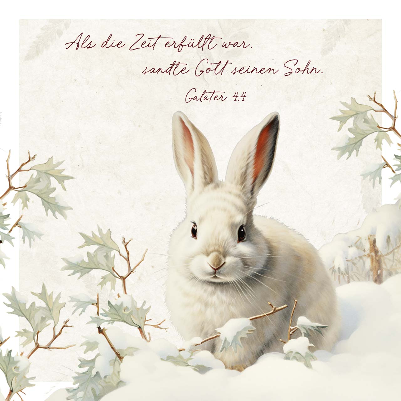 Aufstellbuch Weihnachtszeit -  Anlass: Weihnachten (10,5 x 10,5 cm)