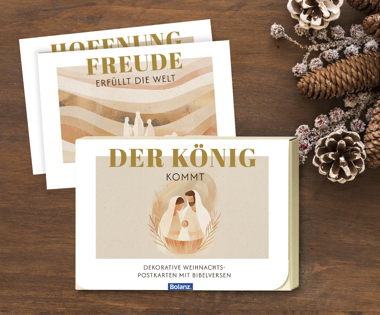 Postkartenbox Weihnachten Der König kommt