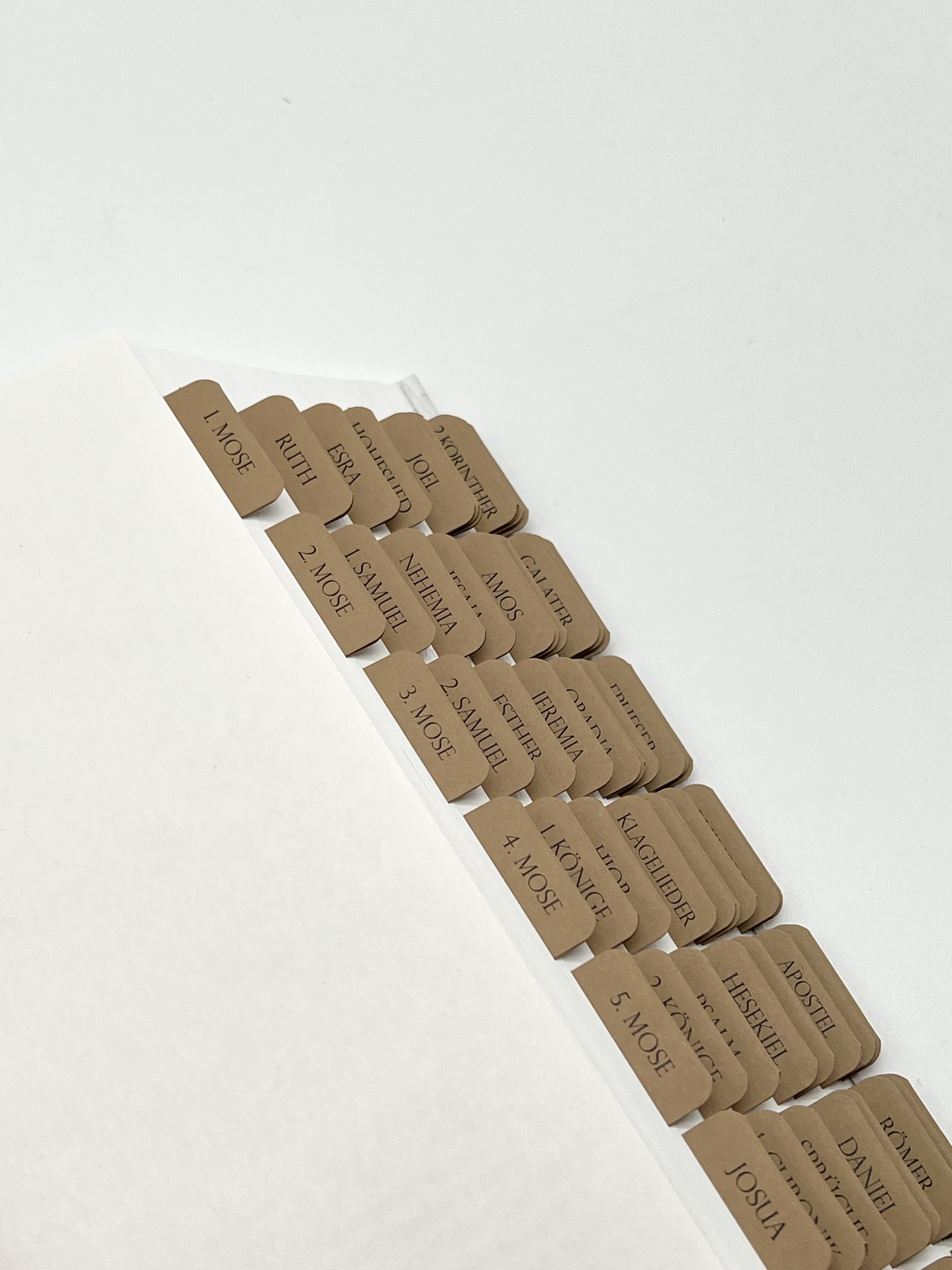 Bibel-Griffregister Kraftpapier -  (16 x 22 cm)