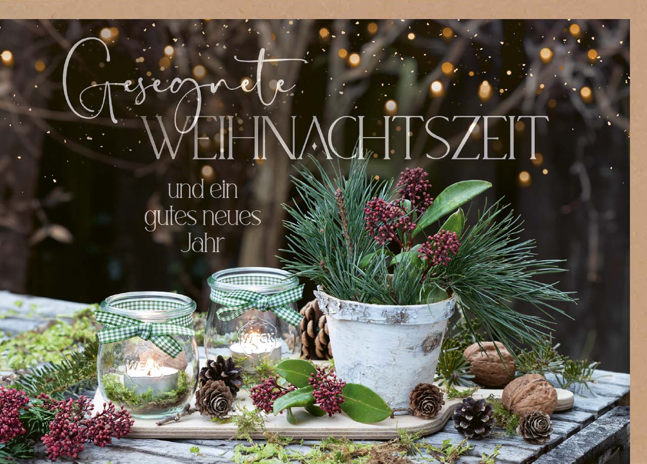 Faltkarte Weihnachtszeit - Jesaja 40:5 -  Anlass: Weihnachten (17 x 12 cm)