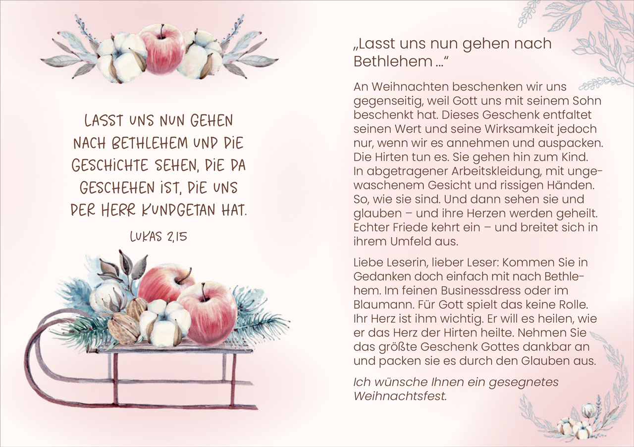 Grußheft - Kommt mit mir nach Bethlehem - Anlass: Weihnachten (10,5 x 14,8 cm) Grußheft - Kommt mit mir nach Bethlehem - Anlass: Weihnachten (10,5 x 14,8 cm)