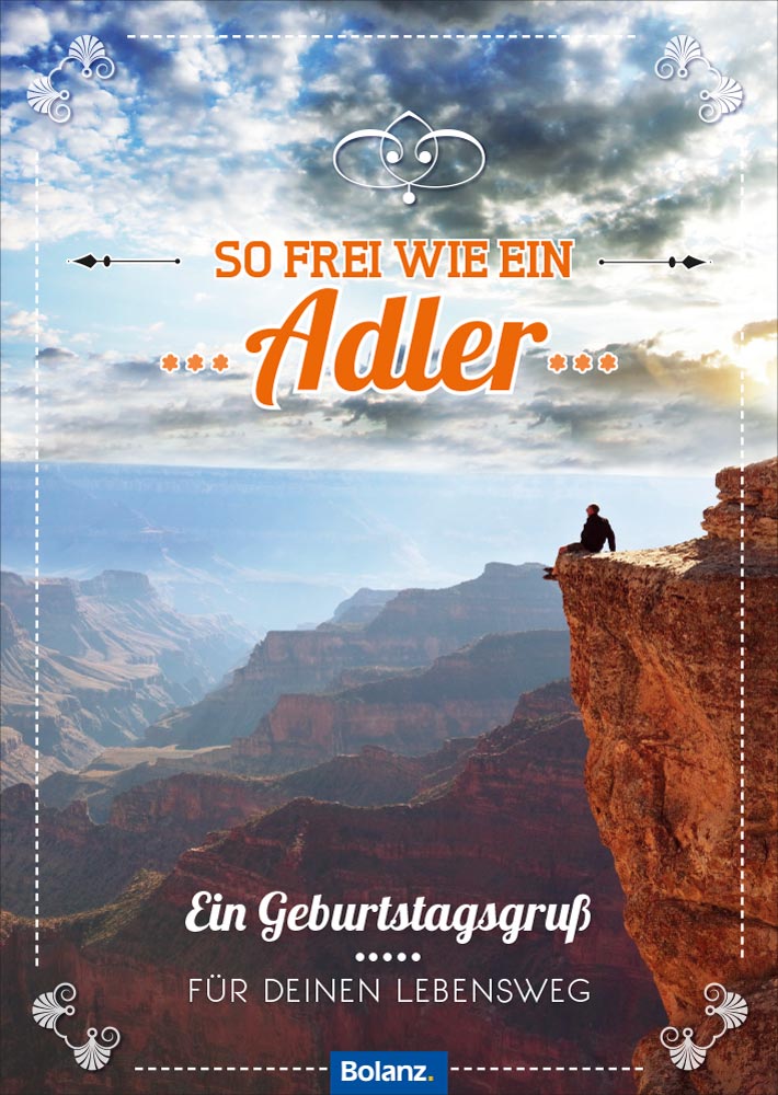 Grußheft So frei wie ein Adler -  Anlass: Geburtstag (14,8 x 10,5 cm)