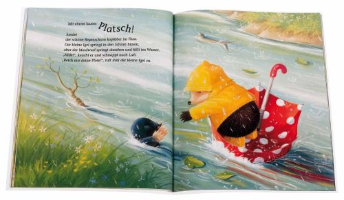 Der kleine Igel rettet seine Freunde -  Autor: M. Christina Butler - Hardcover 1. Auflage (23 x 28 x 0,8 cm)