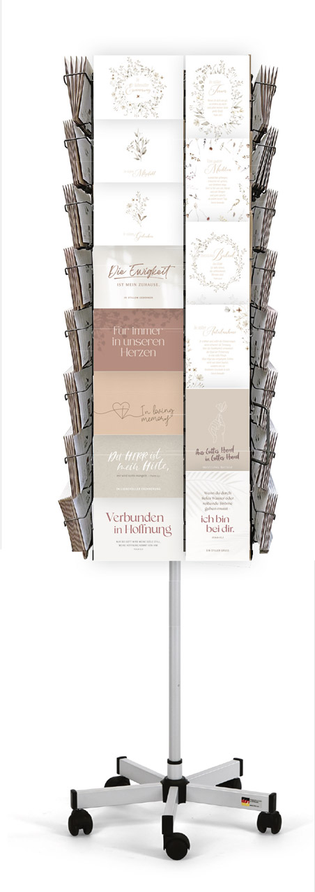 Faltkartenserie Trauer