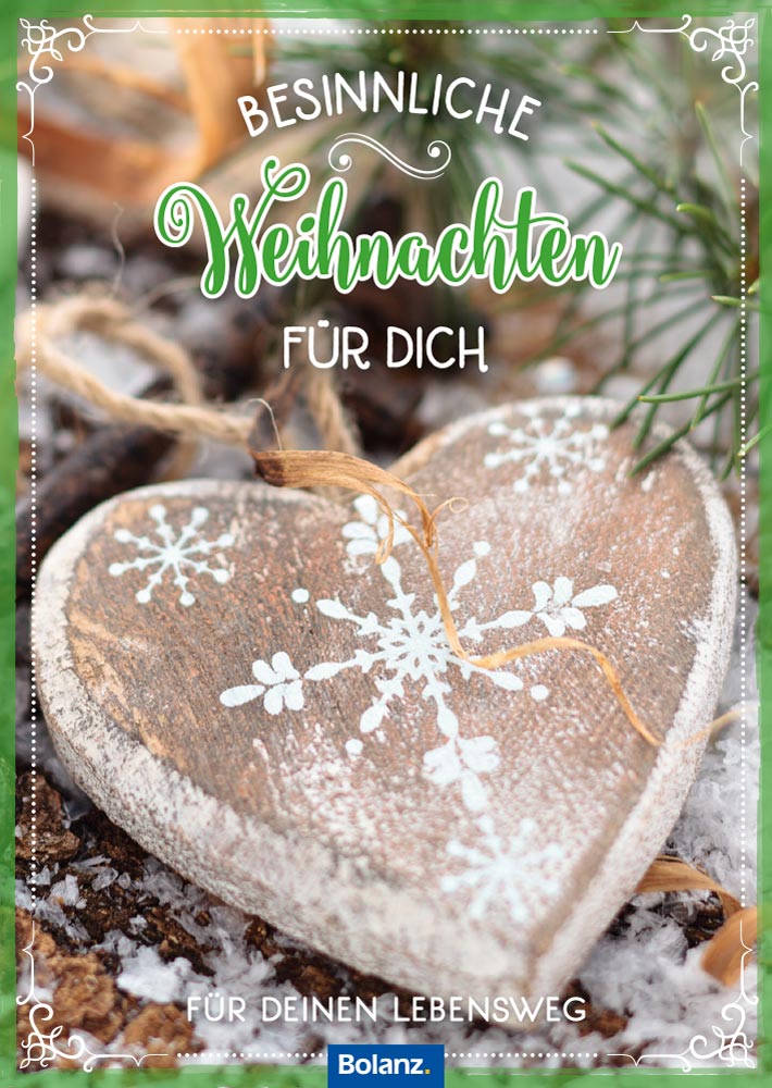 Grußheft - Besinnliche Weihnachten -  Anlass: Weihnachten (10,5 x 14,8 cm)