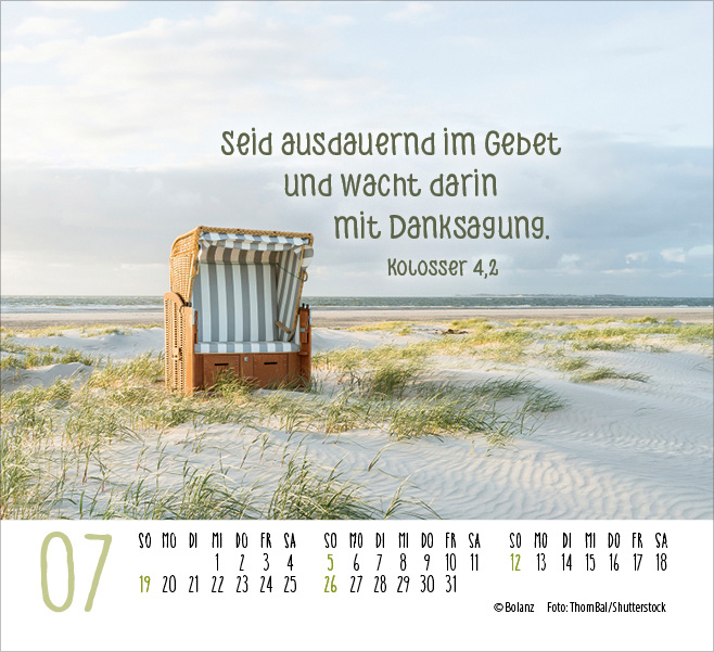 Zeit für Meer - Minikalender 2026