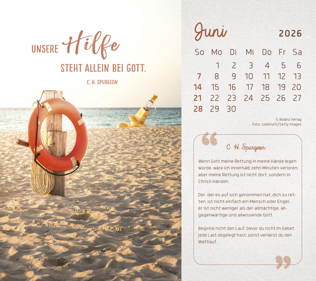 Mit Seiner Kraft 2026 - Tischkalender