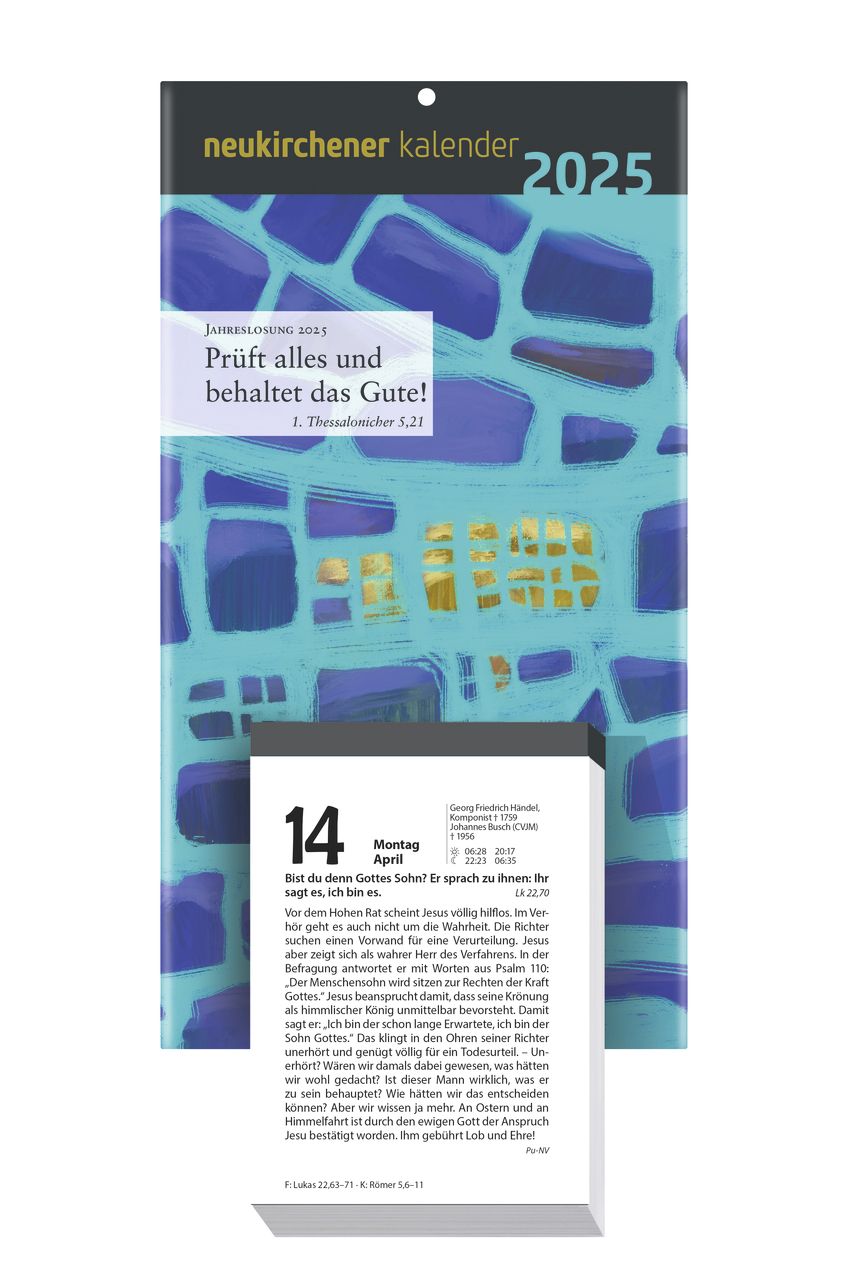 Neukirchener Abreißkalender 2025 - mit Rückwand -  - Geblockt (11 x 15 x 3 cm)