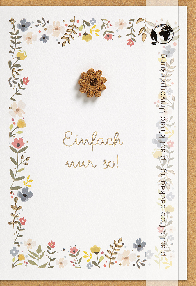Faltkarte Einfach nur so -  (11,5 x 17 cm)