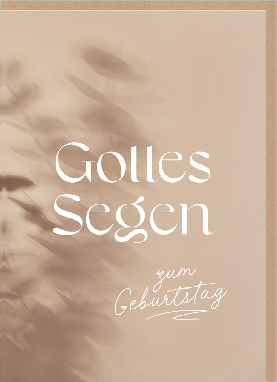Faltkarte Segen zum Geburtstag -  Anlass: Geburtstag (12 x 17 cm)