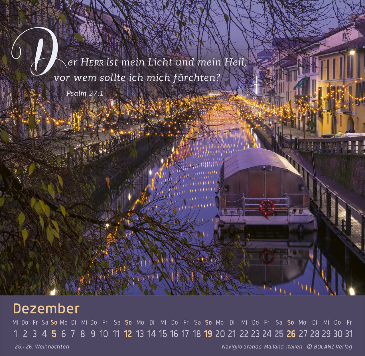 Weg – Licht – Leben 2027 – Tischkalender