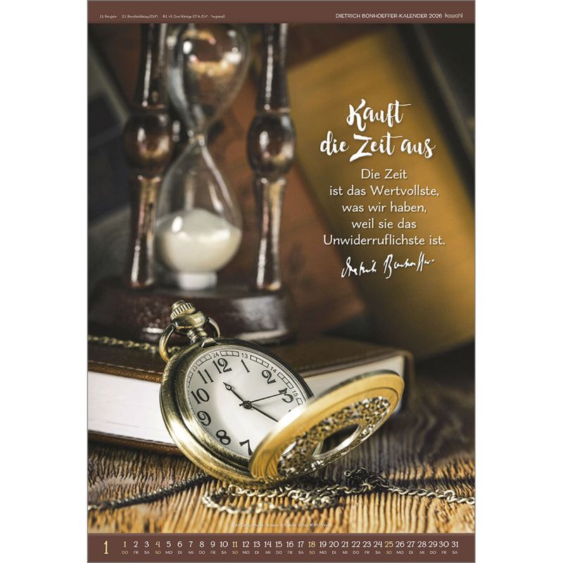 Gott ist für uns 2026 -  Autor: Dietrich Bonhoeffer