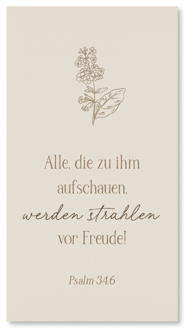 Metallschild Strahlen vor Freude -  (13 x 24 cm)