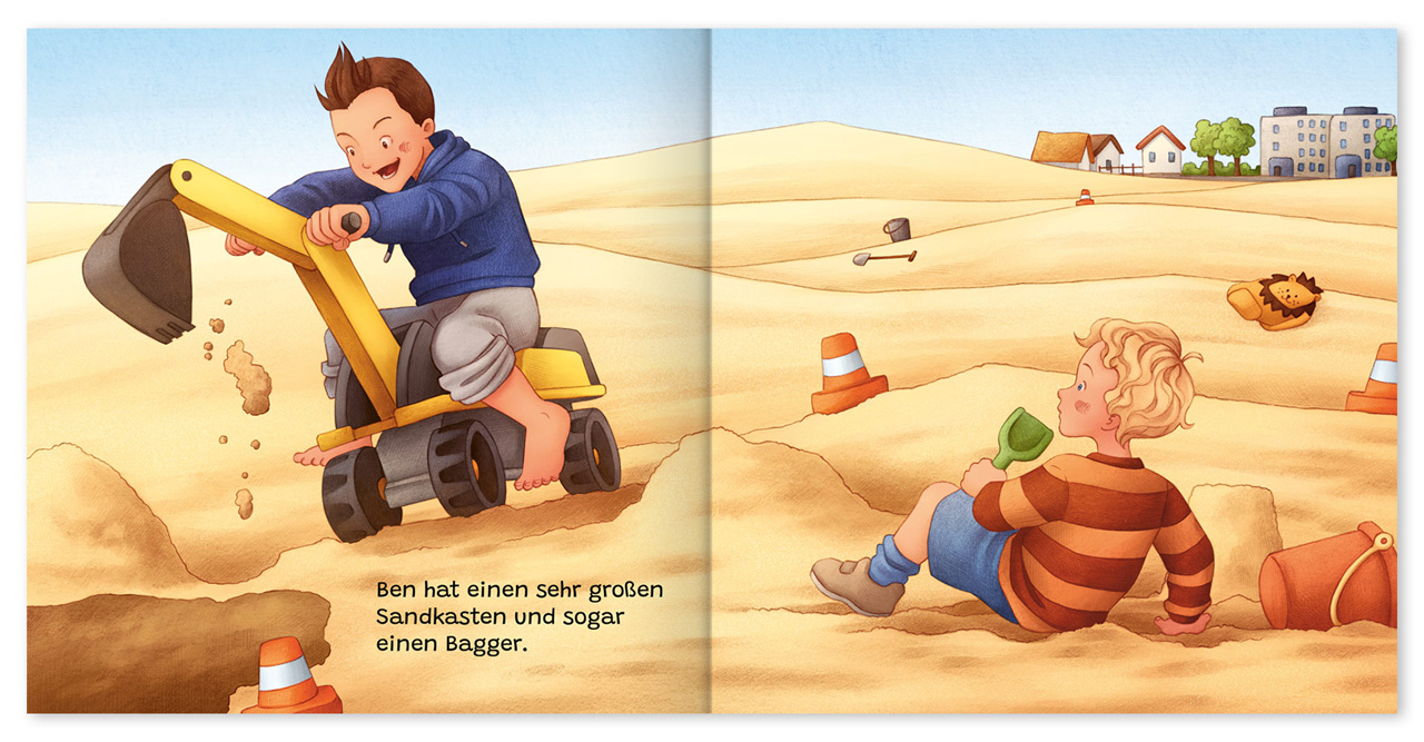 Leo und sein Freund Ben (Neid) -  Autor: Sabine Kähler 1. Auflage (21,5 x 21,7 x 0,3 cm)