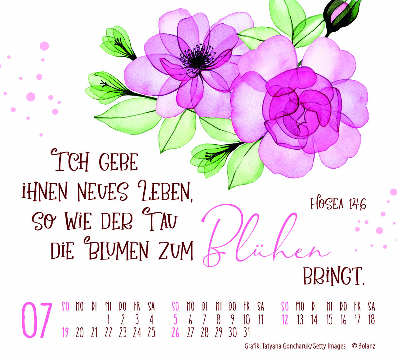 Geschützt in seiner Hand 2026 - Minikalender