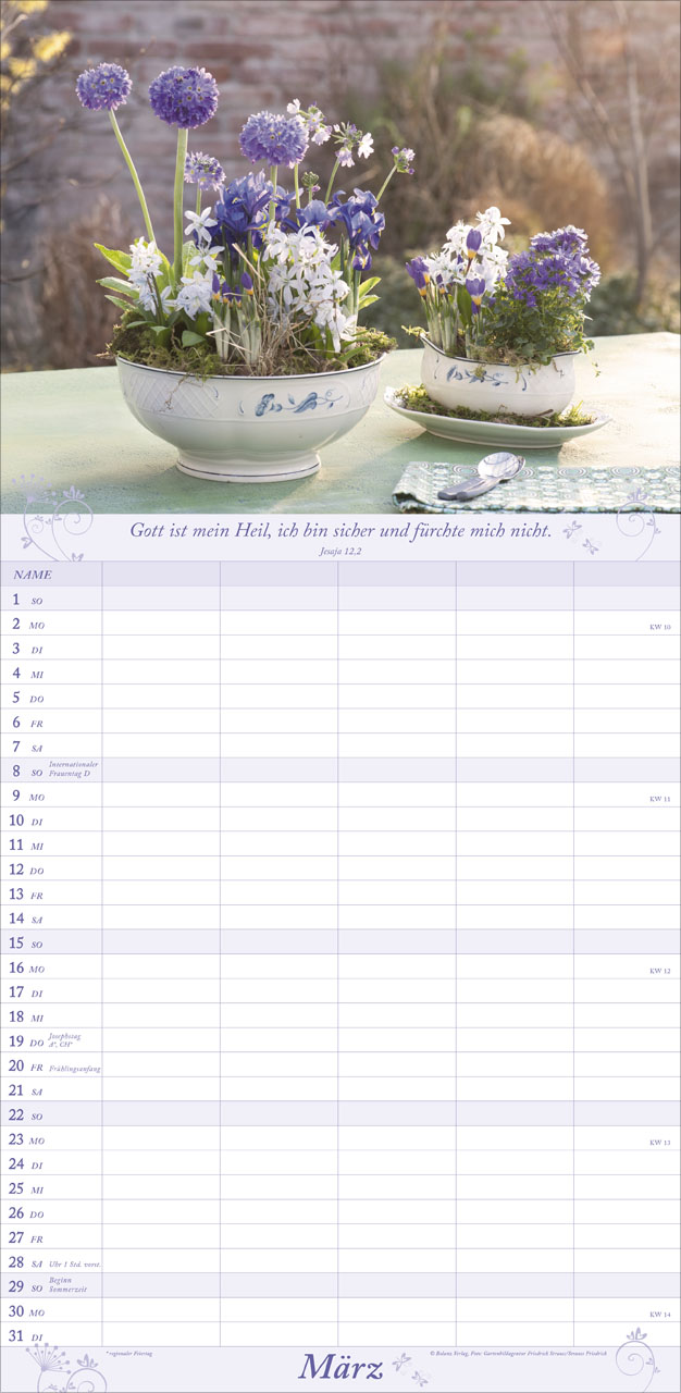 Gartenfreude - Familienplaner 2026