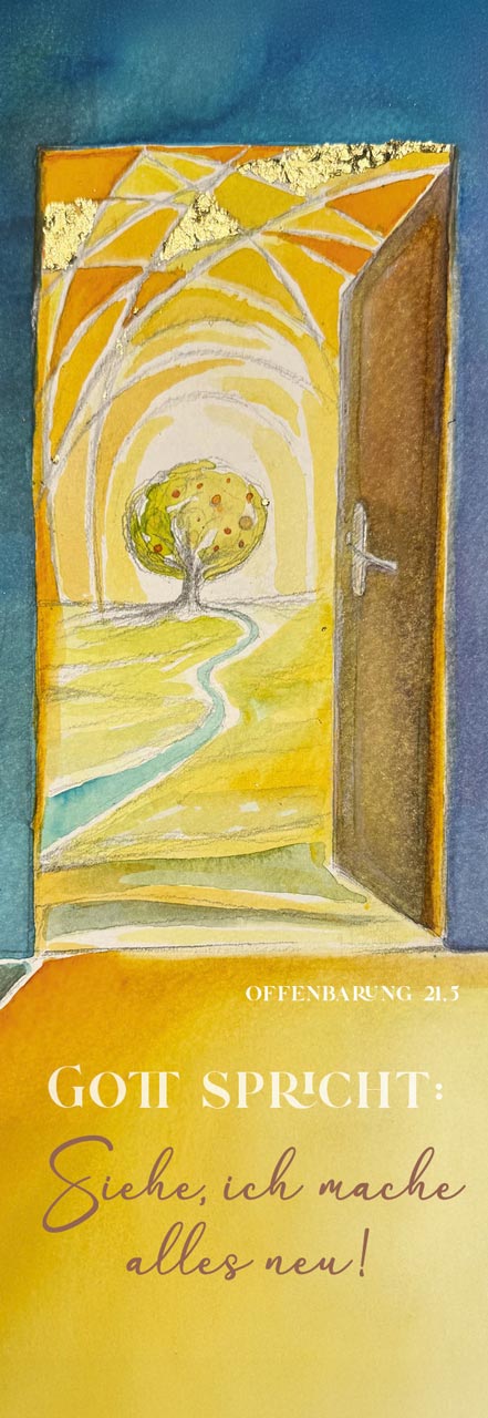 Lesezeichen Jahreslosung Riedel -  Anlass: Jahreslosung (5,1 x 14,8 cm)