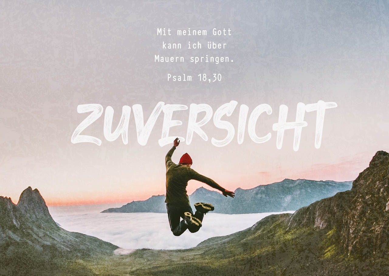 Postkarte Zuversicht -  (14,8 x 10,5 cm)