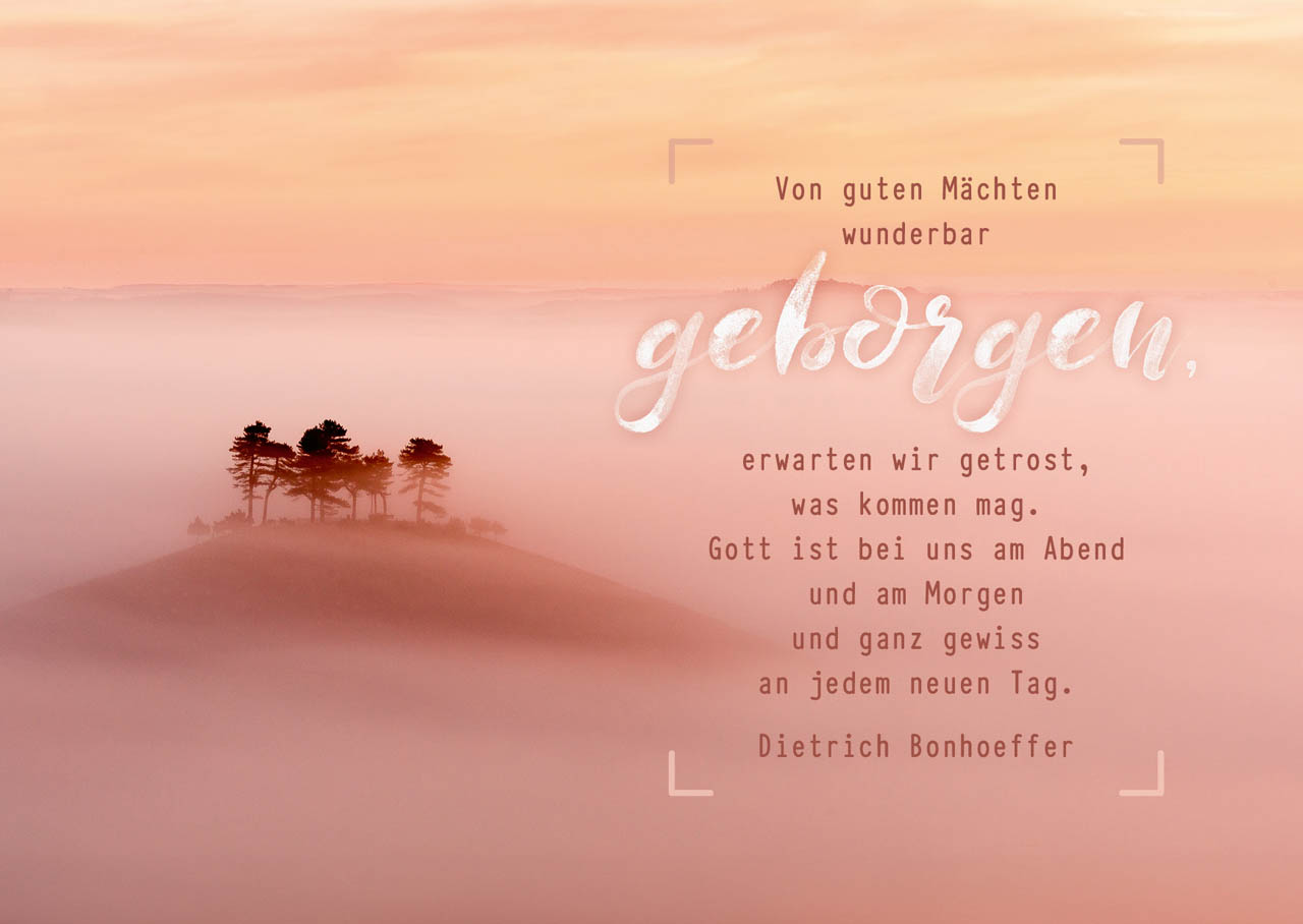 Postkarte Von guten Mächten -  (14,8 x 10,5 cm)