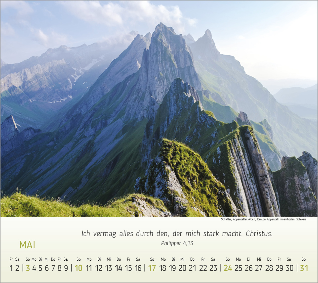 Wunderbare Bergwelt Tischkalender 2026