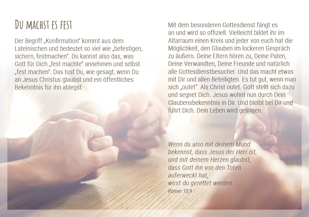 Grußheft - Gottes Segen zur Konfirmation -  Anlass: Konfirmation Autor: Erich Remmers (10,5 x 14,8 cm)