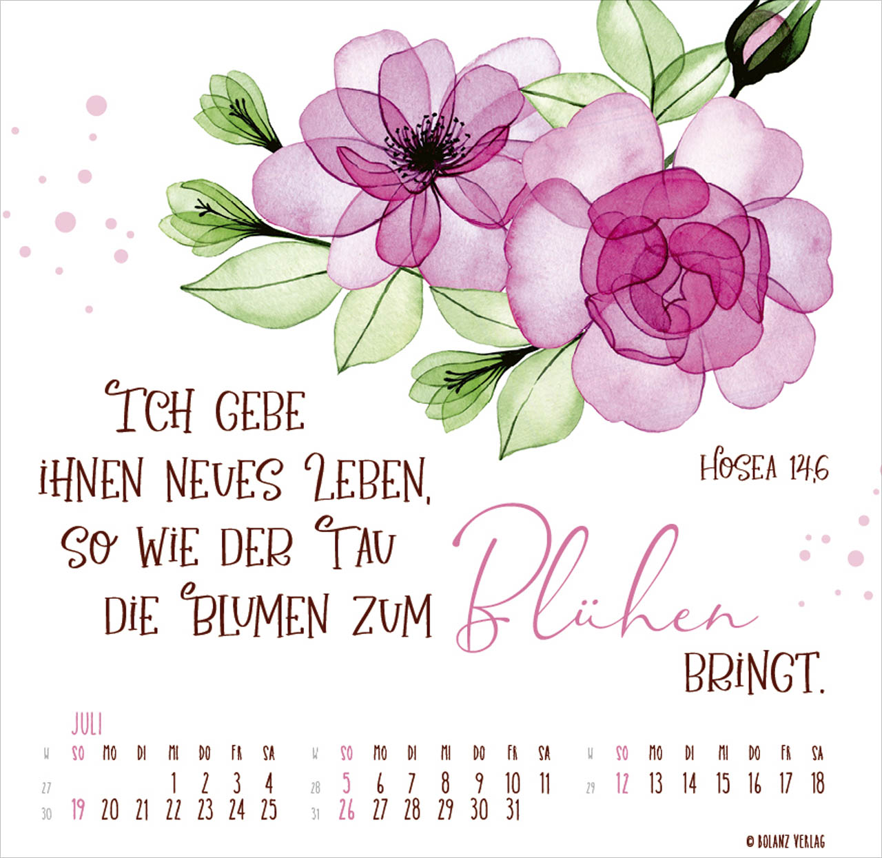 Getragen durch alle Zeiten 2026 - Tischkalender