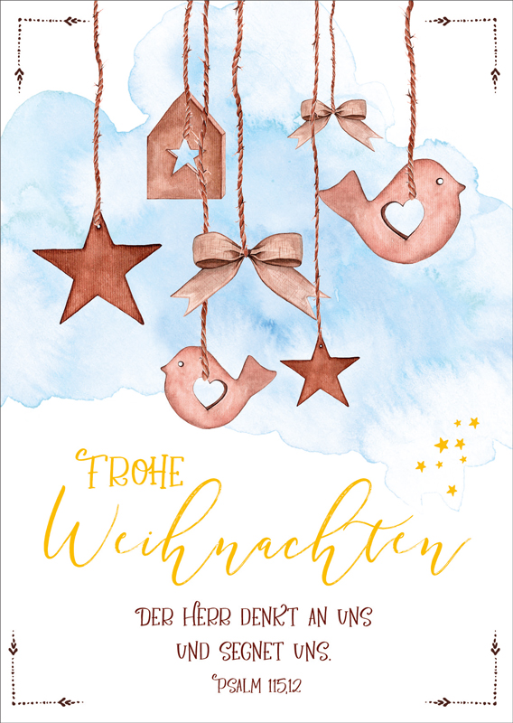 Postkarte Weihnachtsmobile -  Anlass: Weihnachten (10,5 x 14,8 cm)