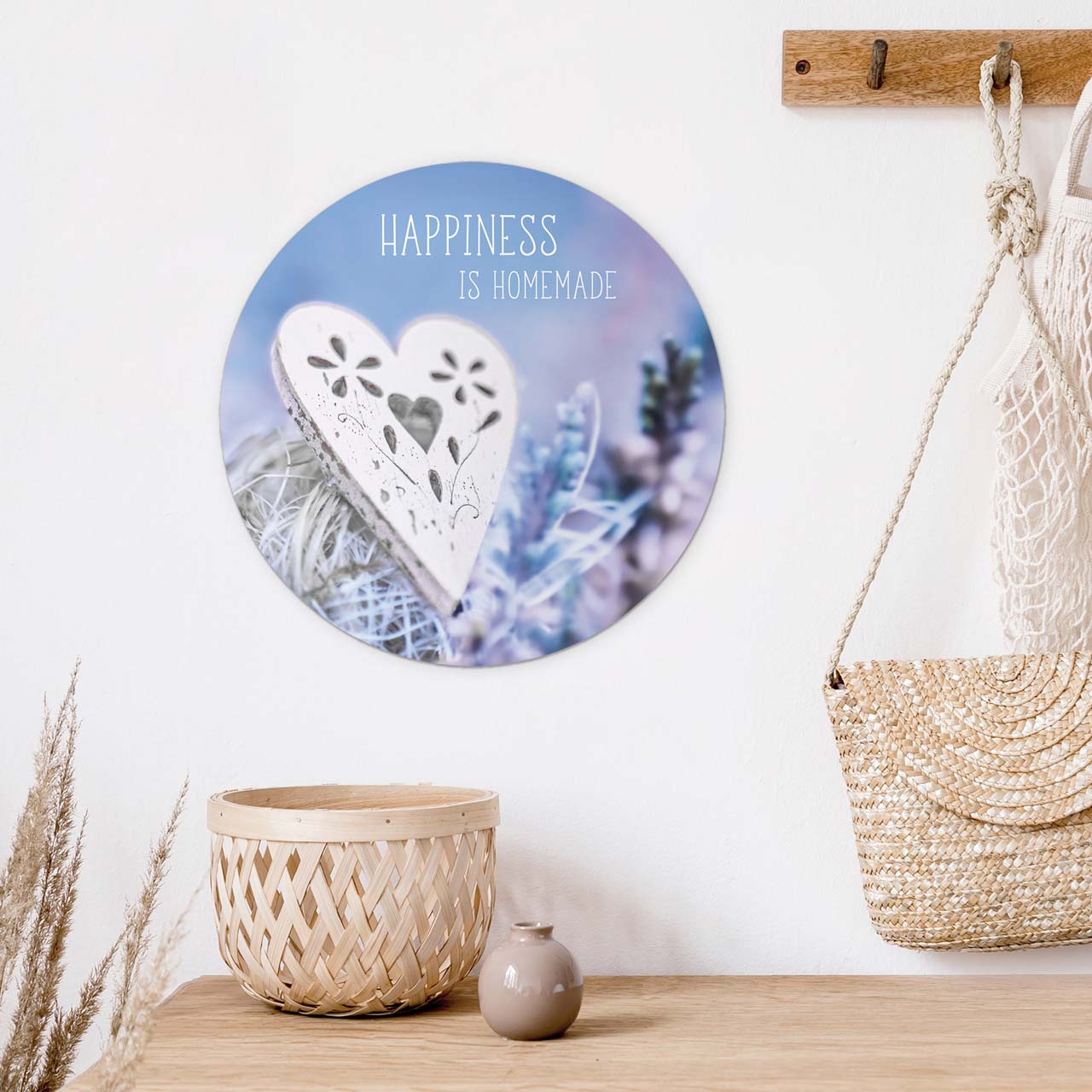 Wandschmuckbild Herz 25 cm -  (25 cm Durchmesser)