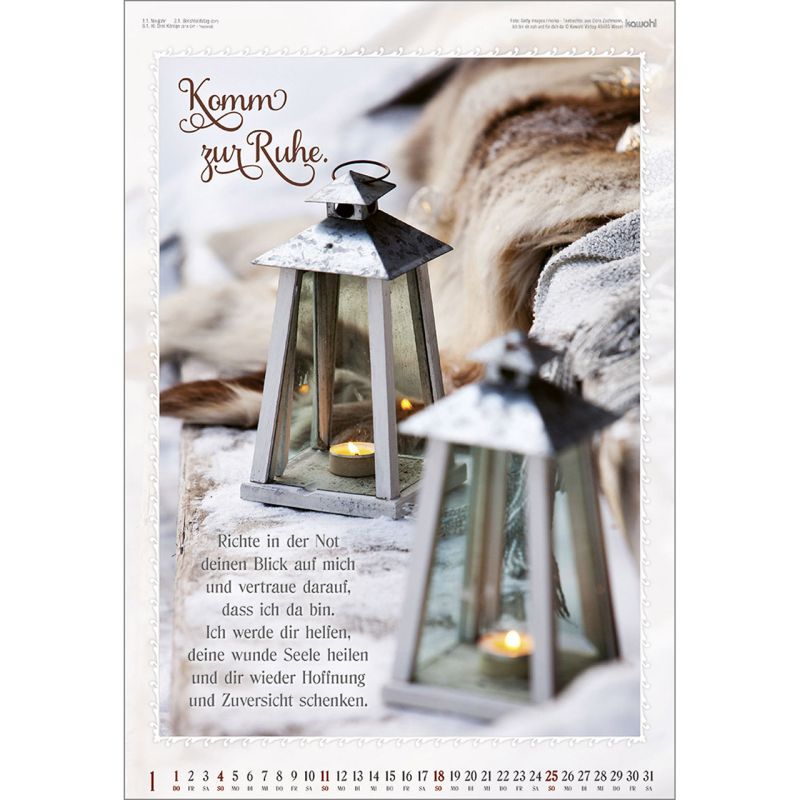 Ich bin da, dir ganz nah 2026 -  Autor: Doro Zachmann (30 x 44 cm)