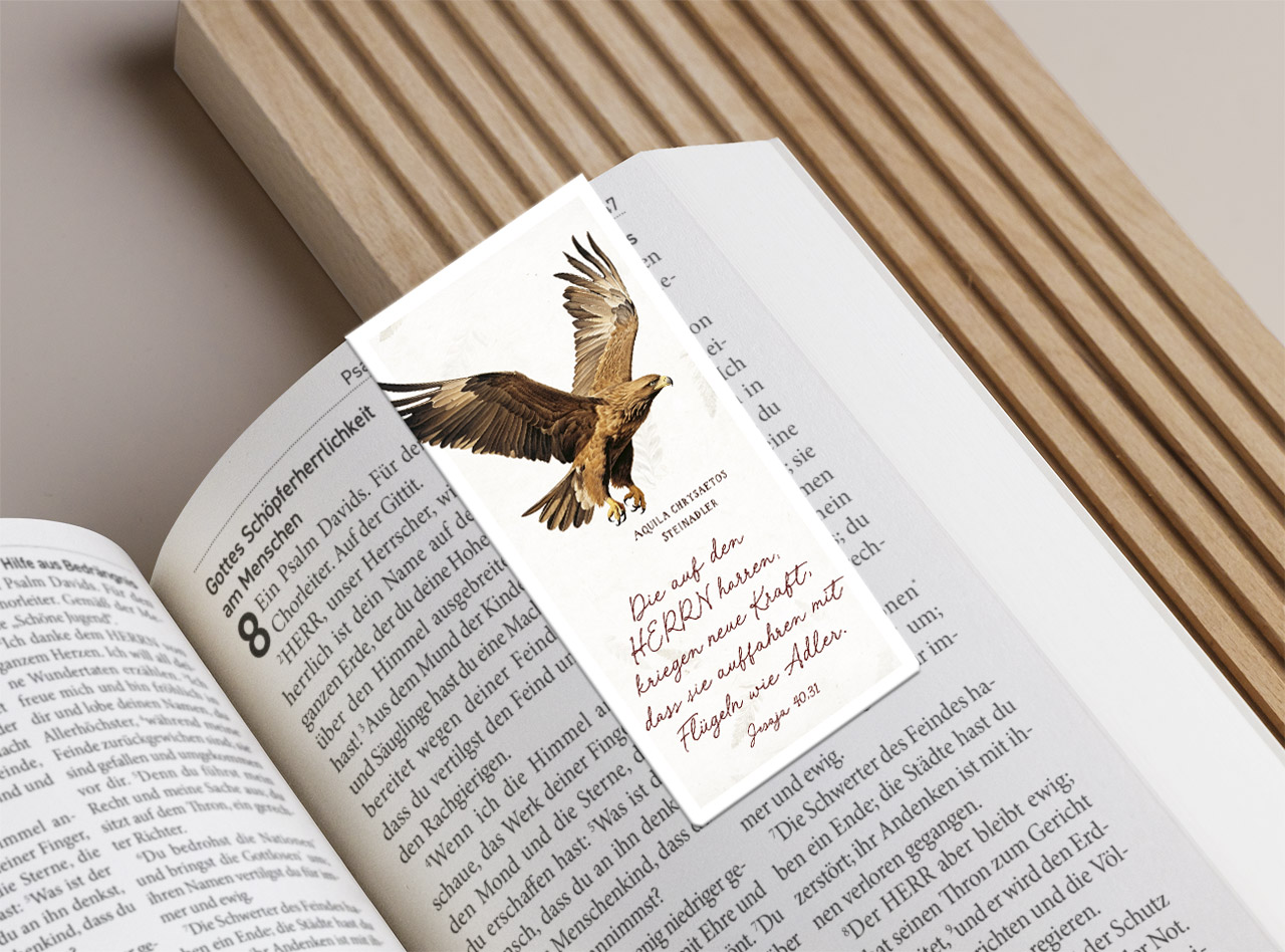 Magnetlesezeichen Adler -  (4,5 x 9,5 cm)
