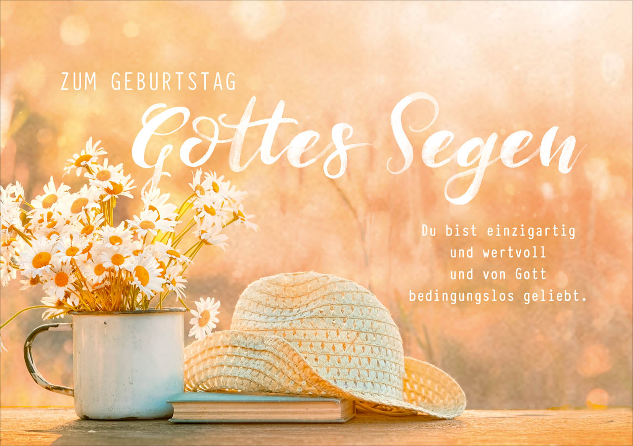 Faltkarte - Du bist einzigartig -  Anlass: Geburtstag (17 x 12 cm)
