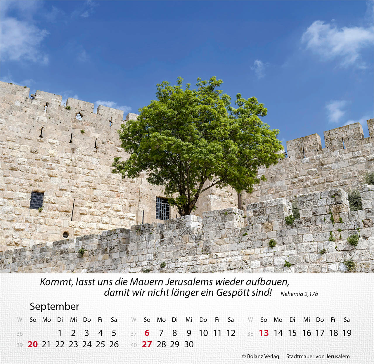 Israel Shalom 2026 - Tischkalender