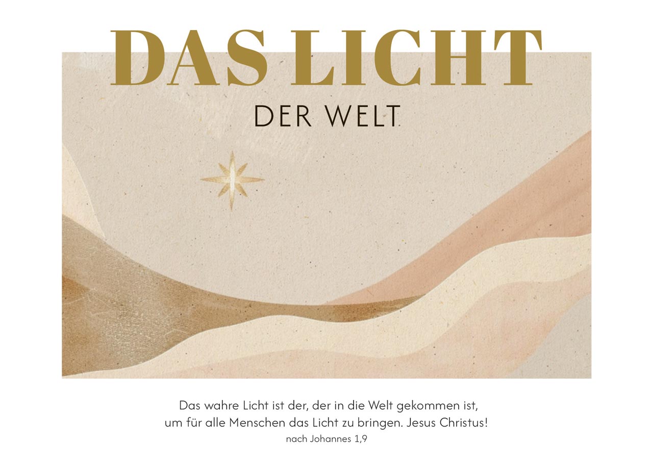 Postkartenbox Weihnachten Der König kommt