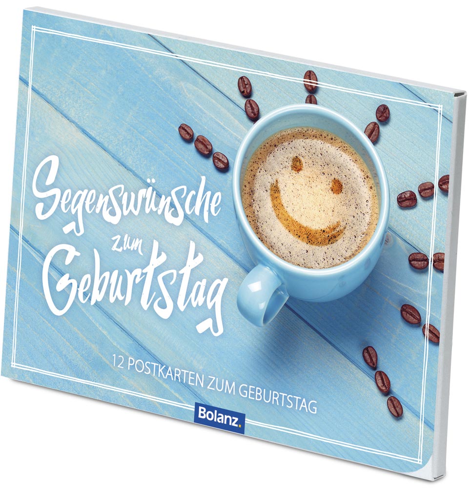 Postkartenbox Geburtstag Kaffeetasse -  Anlass: Geburtstag (15 x 11 cm)