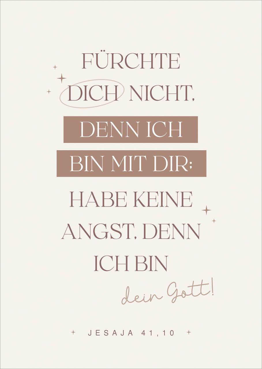 Poster Jahreslosung 2027 Fatzer alive A4