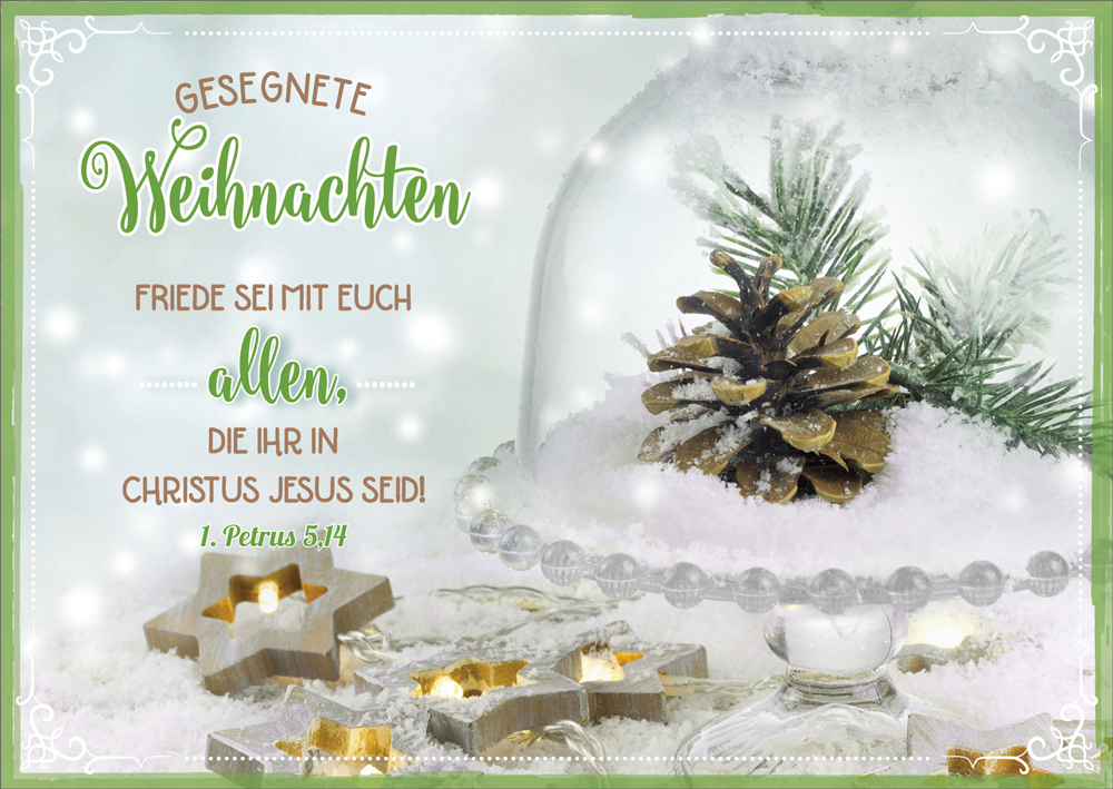 Postkartenbox Segenswünsche zum Fest -  Anlass: Weihnachten (15 x 11 cm)