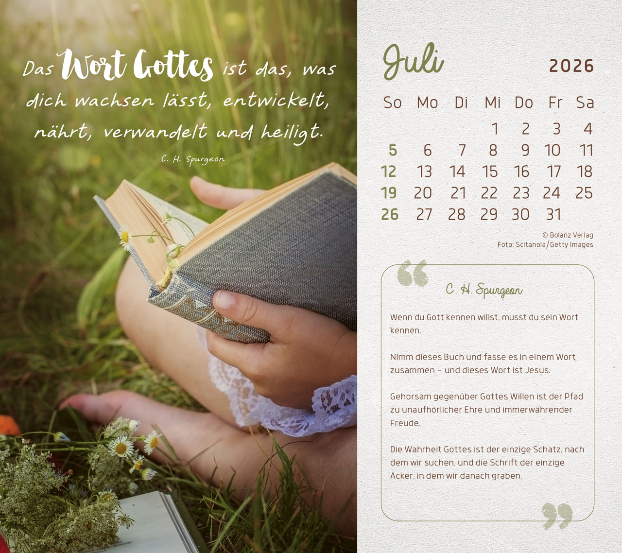 Mit Seiner Kraft 2026 - Tischkalender