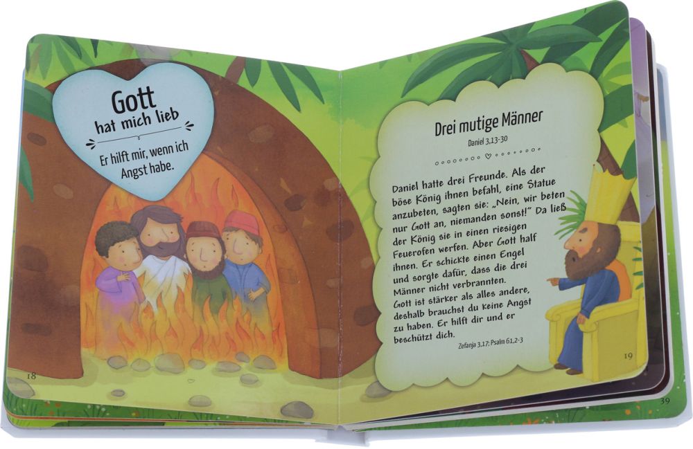 So lieb hat dich Gott - Kinderbibelgeschichten -  Autor: Cecilie Fodor - Pappbilderbuch 2. Auflage (15 x 17,4 x 1,7 cm)