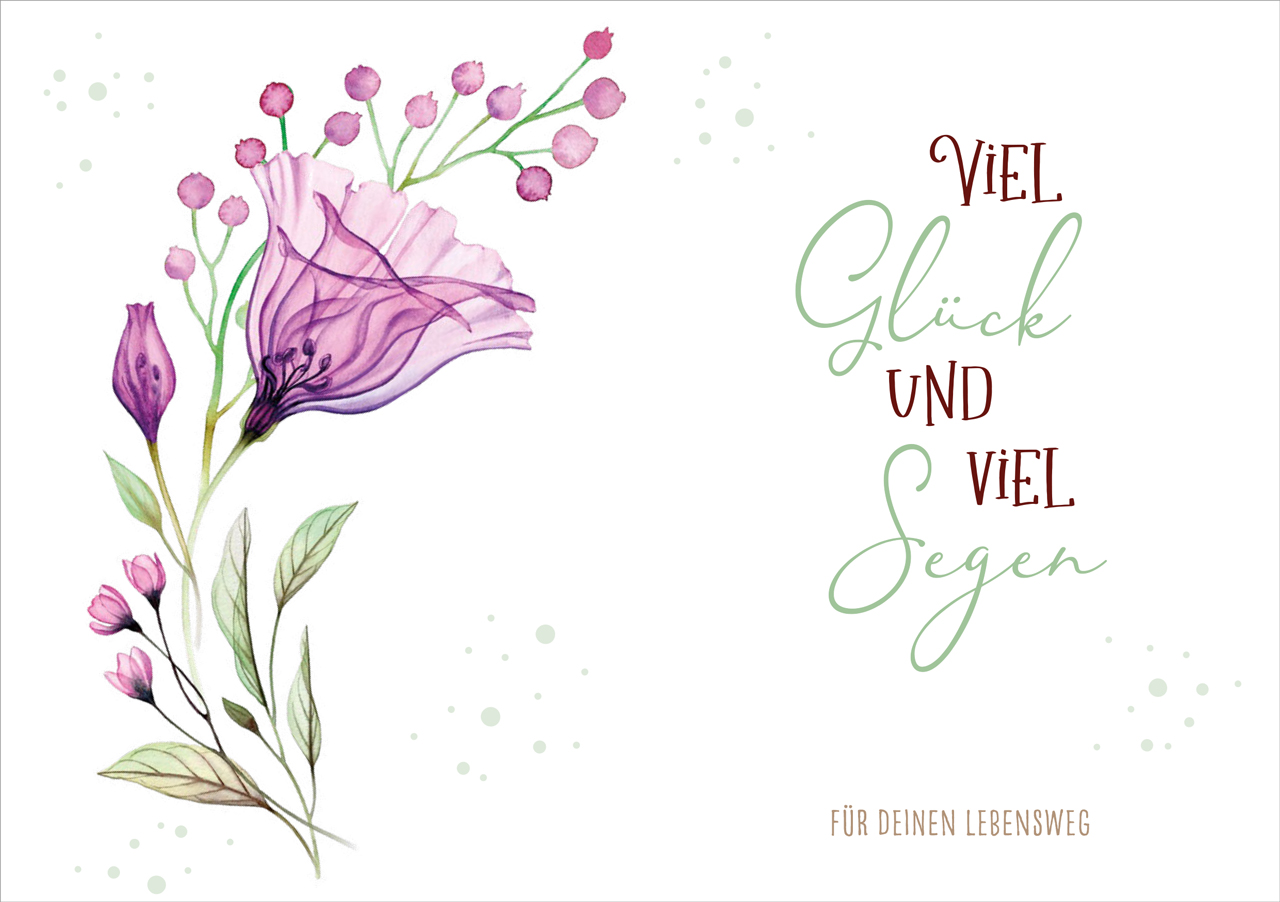 Grußheft - Viel Glück und viel Segen -  Anlass: Geburtstag Autor: Erich Remmers (10,5 x 14,8 cm)