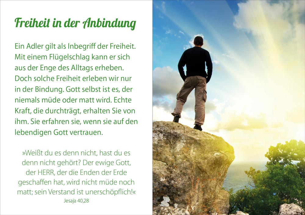 Grußheft So frei wie ein Adler - Anlass: Geburtstag (14,8 x 10,5 cm) Grußheft So frei wie ein Adler - Anlass: Geburtstag (14,8 x 10,5 cm)