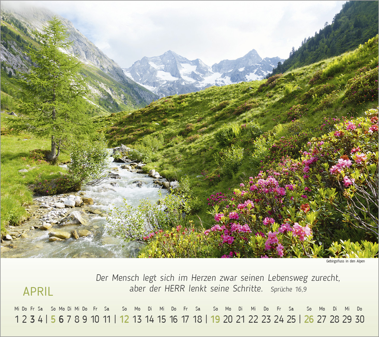 Wunderbare Bergwelt Tischkalender 2026