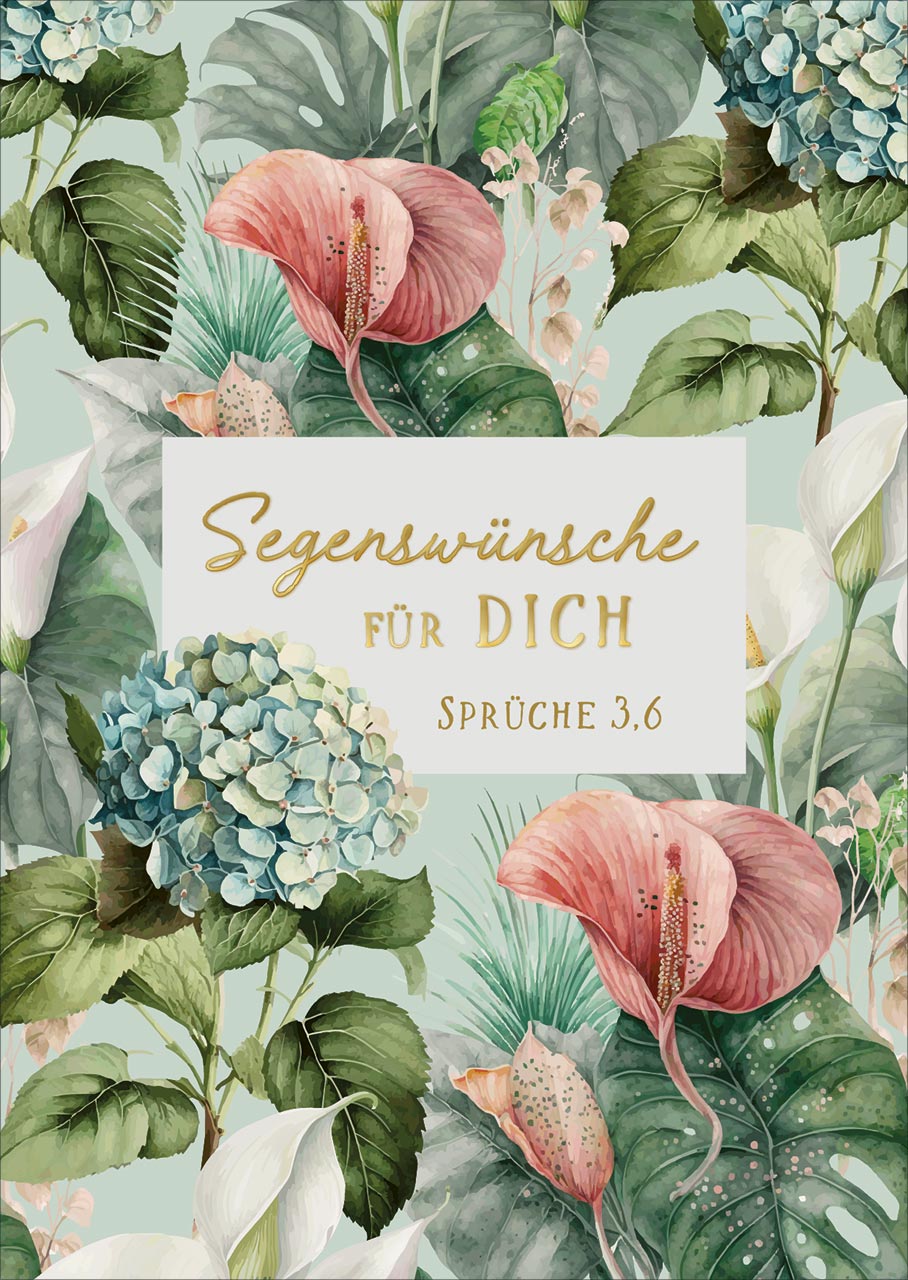 Postkarte Segenswünsche für Dich -  Anlass: Geburtstag (10,5 x 14,8 cm)
