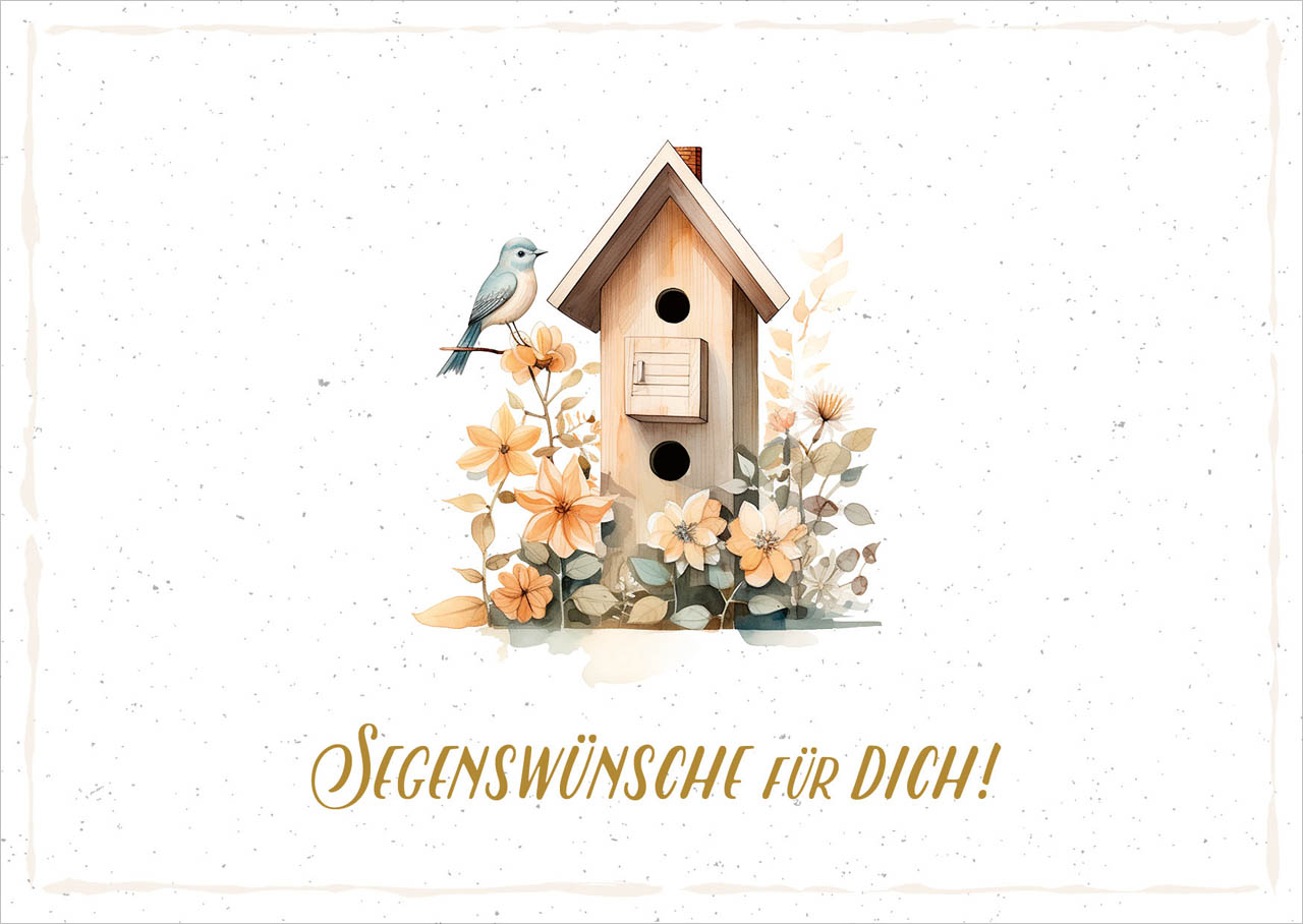 Postkarte Segenswünsche für Dich! -  Anlass: Geburtstag (14,8 x 10,5 cm)