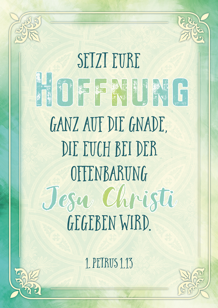 Postkarte Setzt eure Hoffnung -  (10,5 x 14,8 cm)