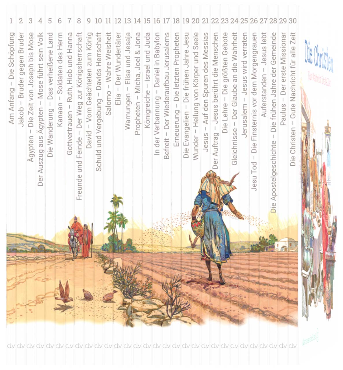 Abenteuer der Bibel - Kinderbibel in 30 Bänden -  Autor: Anne de Graaf - Hardcover 1. Auflage (16,5 x 24 x 20 cm)