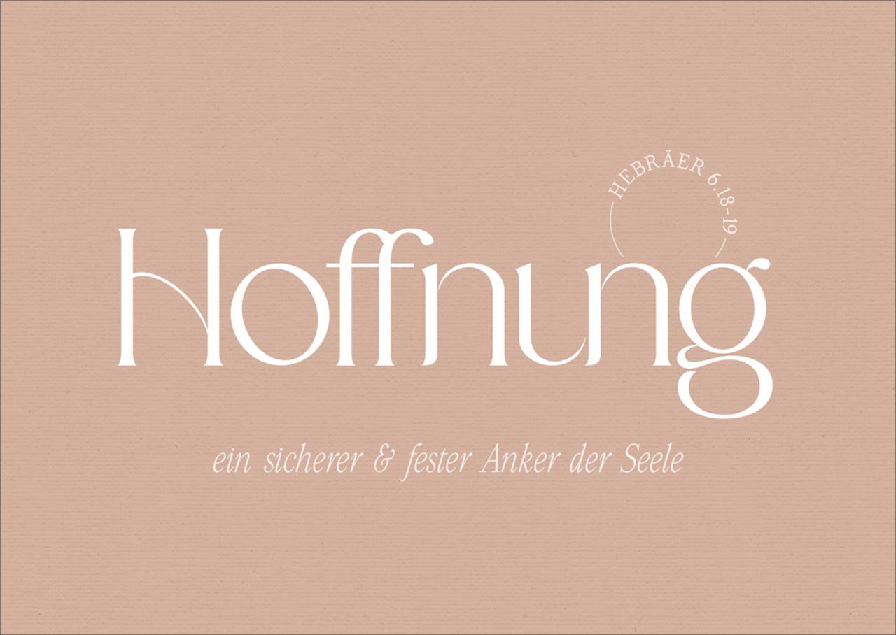 Postkarte Hoffnung der Seele -  (14,8 x 10,5 cm)