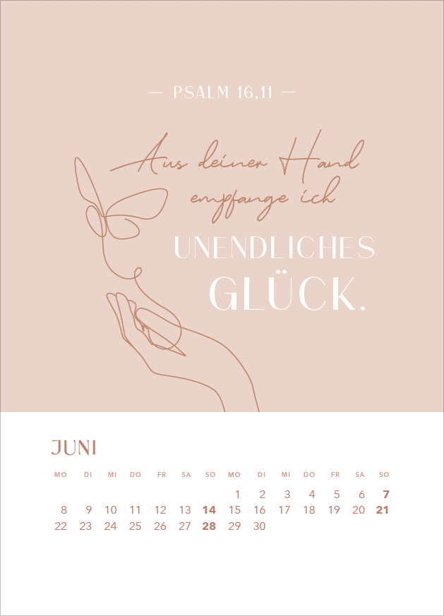 Hoffnung für immer 2026 - Tischkalender mit Holzaufsteller