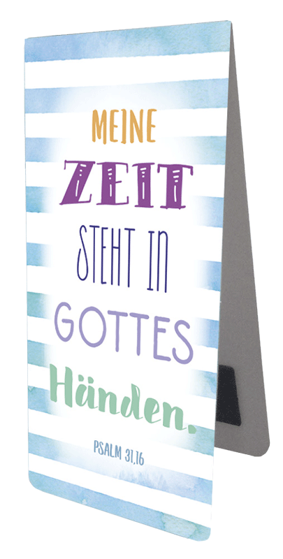 Magnetlesezeichen Meine Zeit -  (4,5 x 9,5 cm)