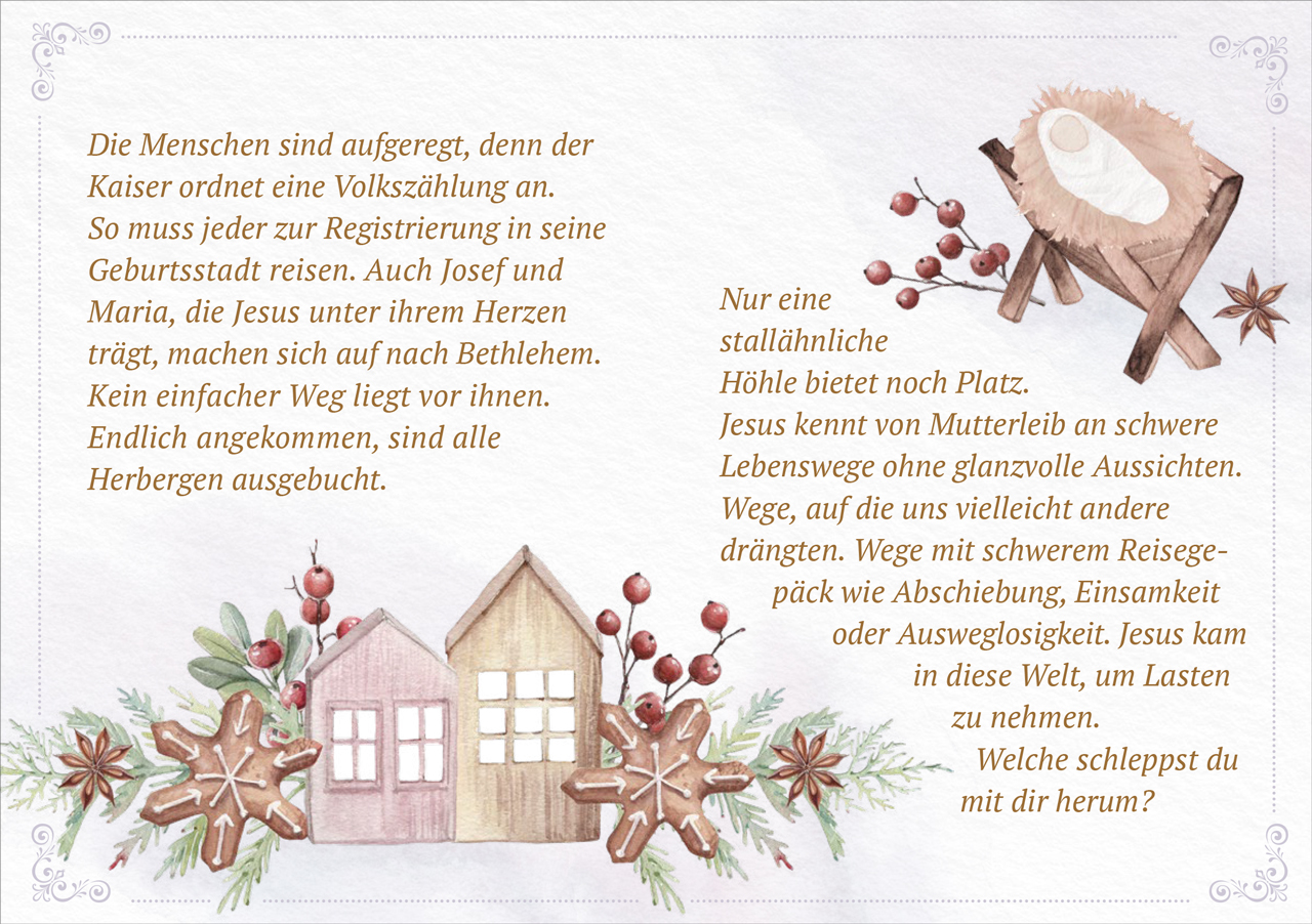 Grußheft Weihnachtsfreude -  Anlass: Weihnachten Autor: Seraphine Dietrich (10,5 x 14,8 cm)