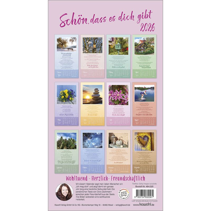 Schön, dass es dich gibt 2026 -  Autor: Doro Zachmann (21 x 38 cm)